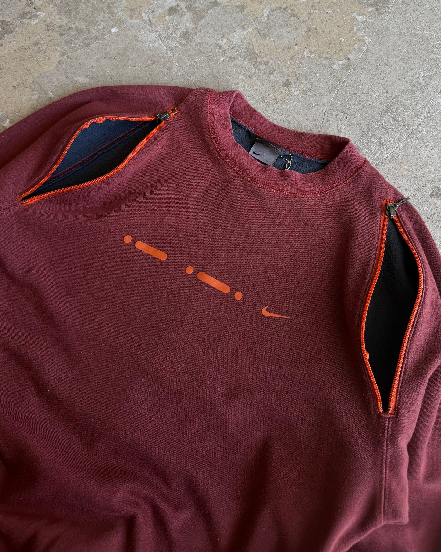 2001 Nike Morse Code Zip-Ventilated Jumper (M)