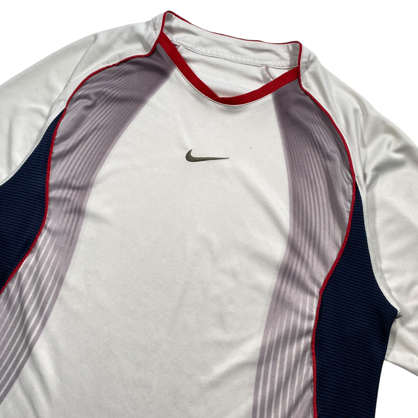 2004 NIKE CENTRE-LOGO PANELLED TEE (M)