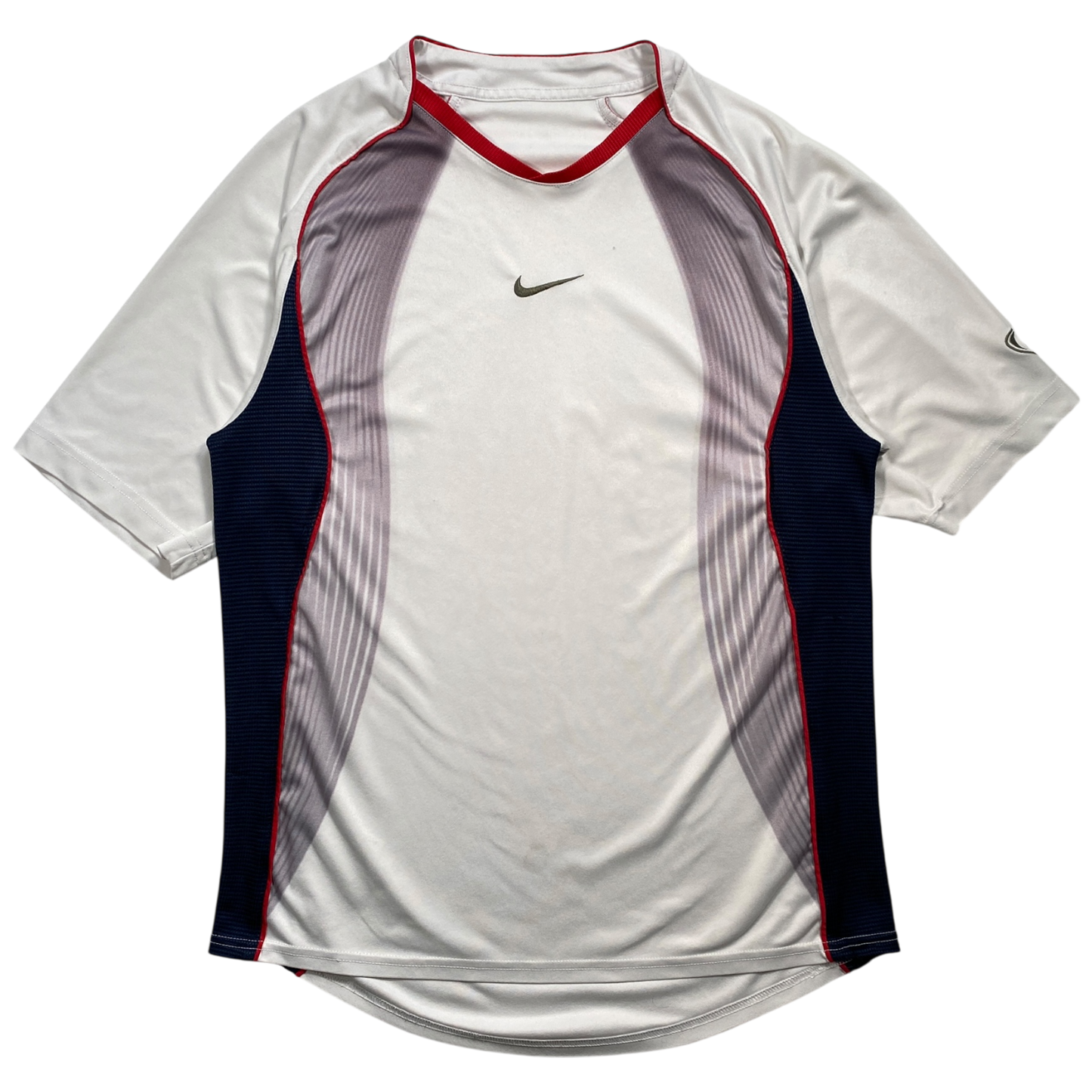 2004 NIKE CENTRE-LOGO PANELLED TEE (M)