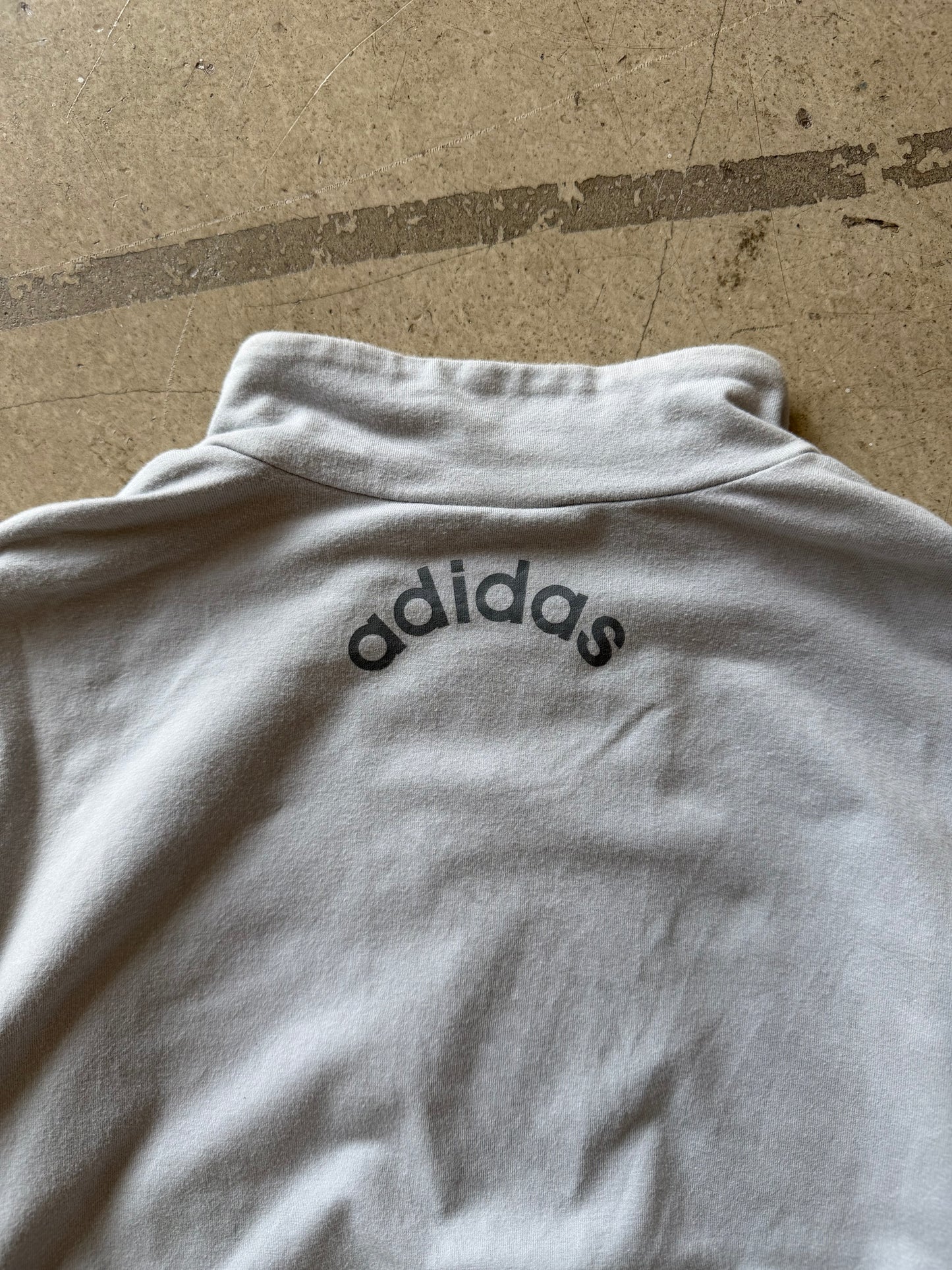 2004 Adidas Mock-Neck Centre Stripe Longsleeve (M)