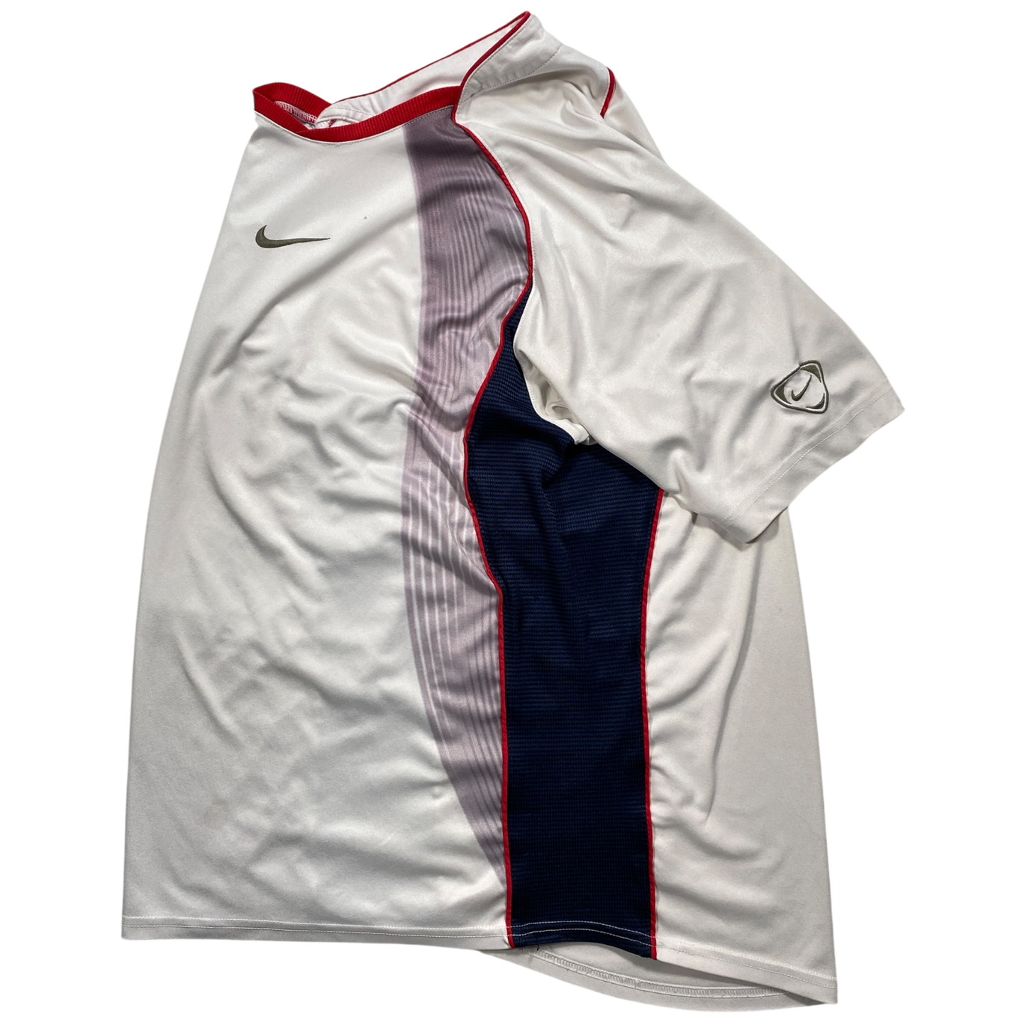 2004 NIKE CENTRE-LOGO PANELLED TEE (M)