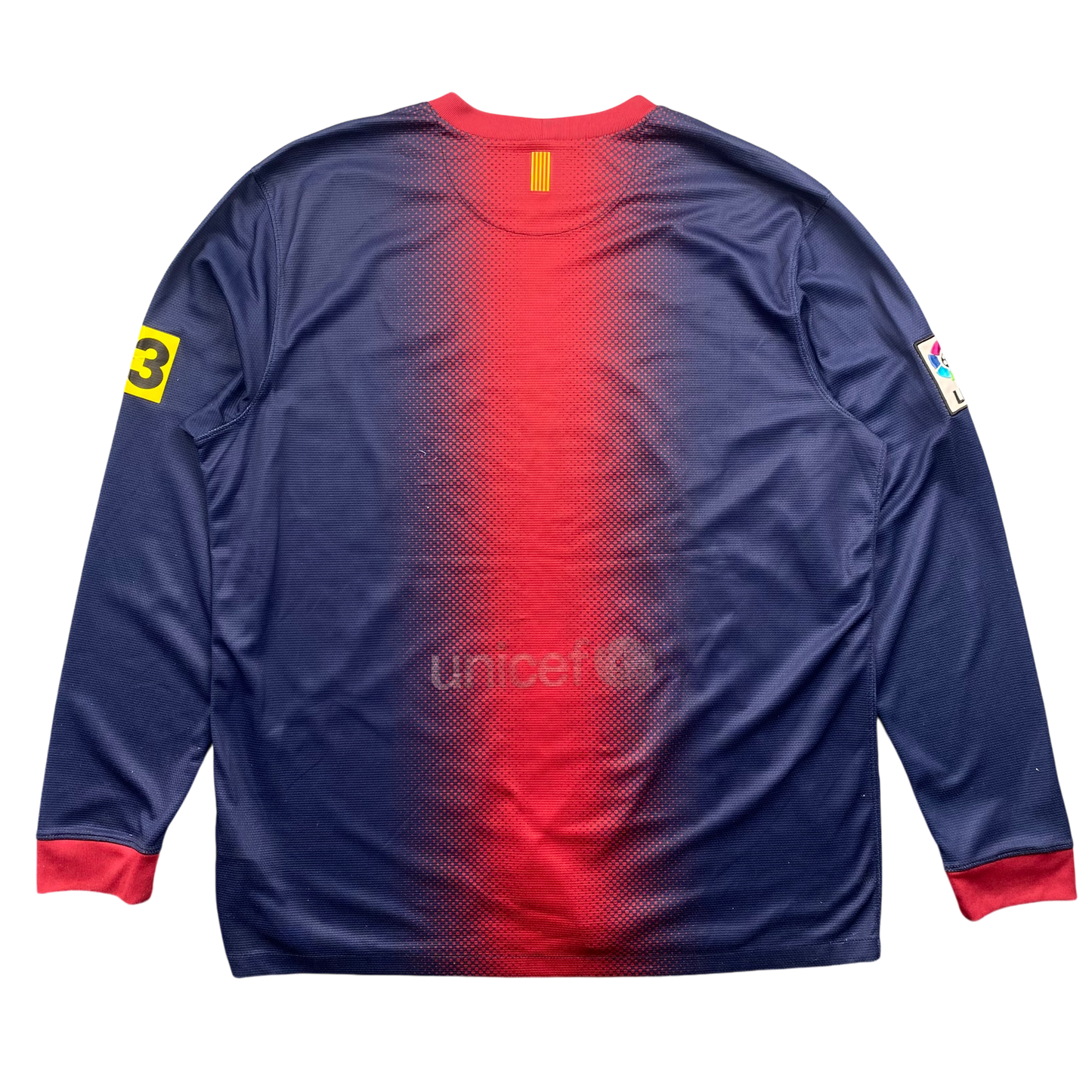 2012/13 BARCELONA HOME GRADIENT LONGSLEEVE TOP (XL)