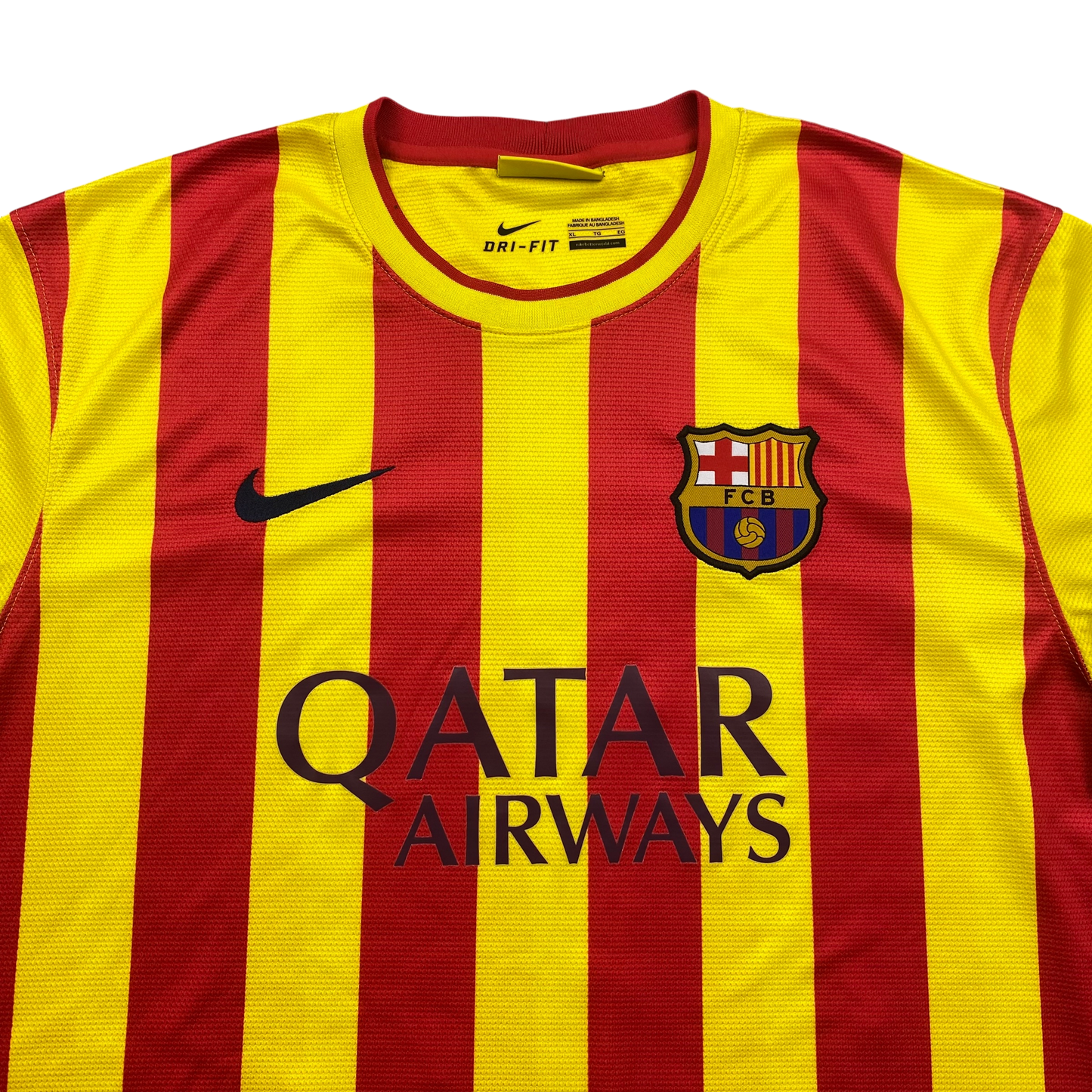 2014 BARCELONA NIKE STRIPED FOURTH TOP (XL)