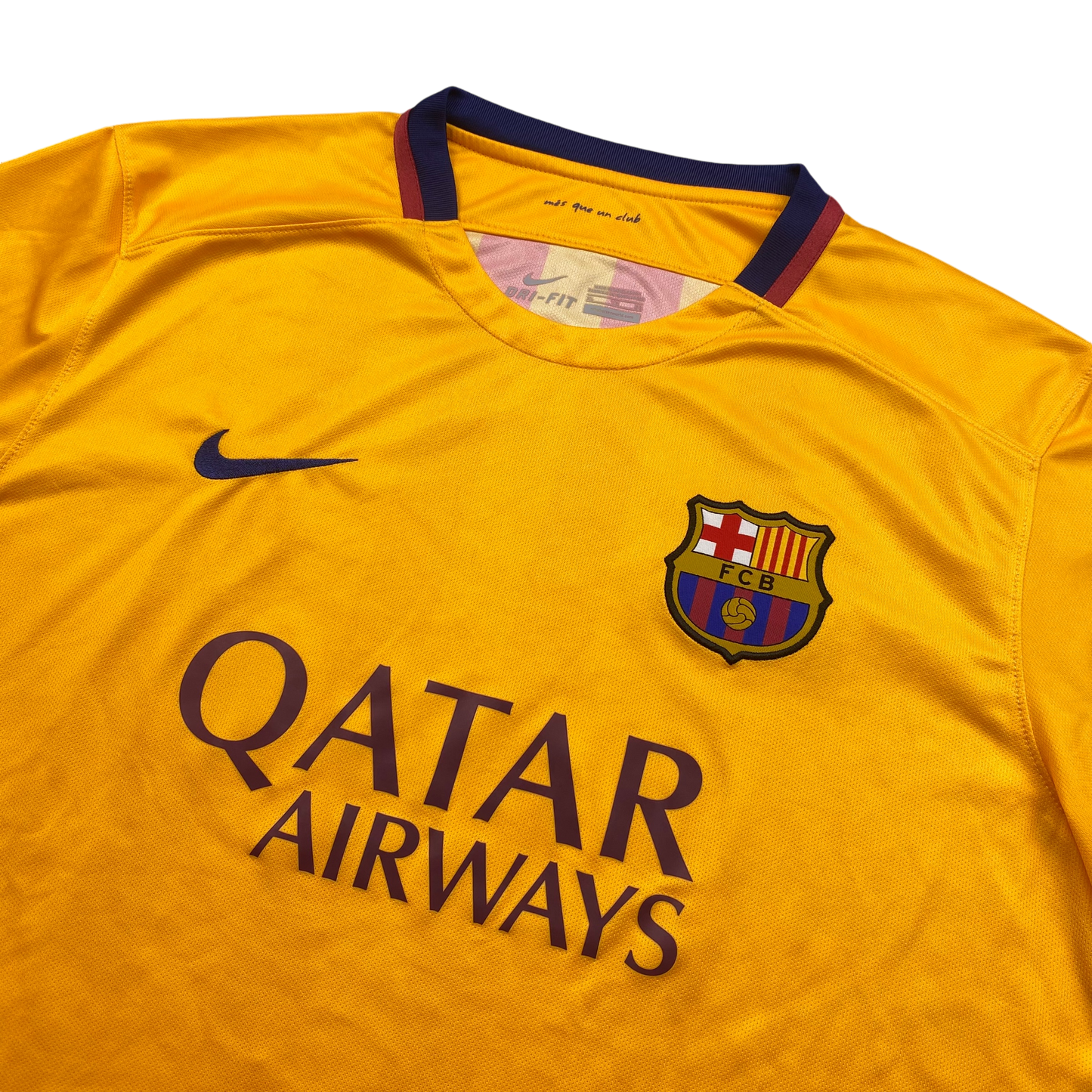 2015 BARCELONA NIKE 'GOLD' AWAY TOP (XL)