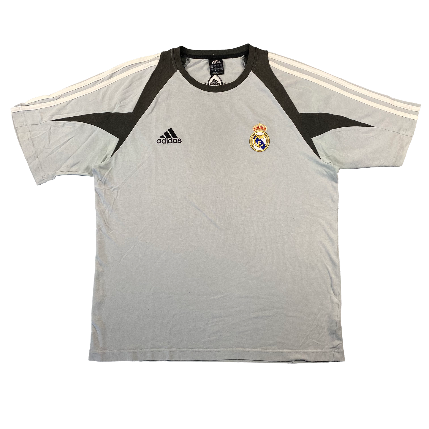 2000'S REAL MADRID ADIDAS PANELLED TEE (M/L)