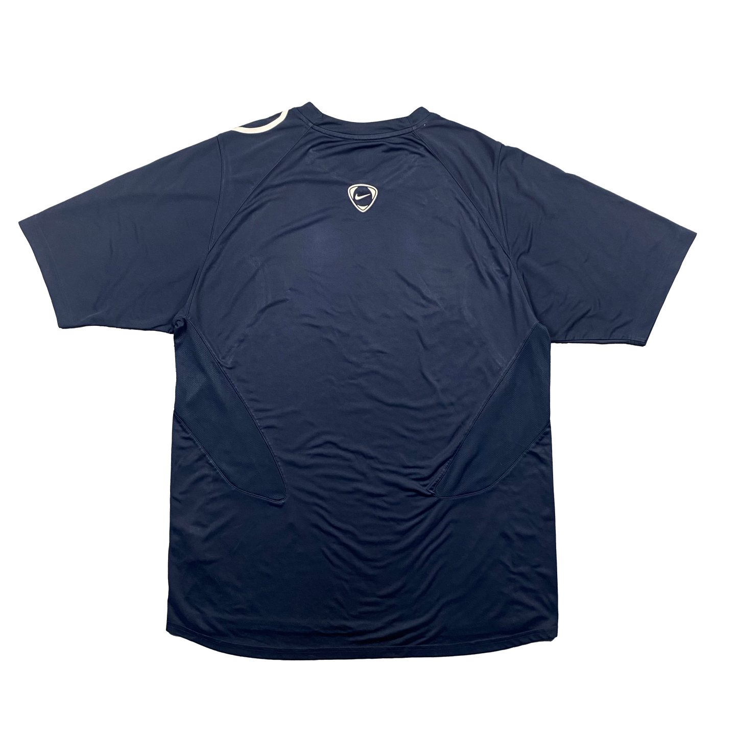 2000'S NIKE TOTAL 90 NAVY SPORTS TEE (L)
