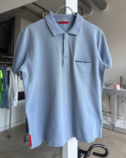 2008 Prada Sport Chest-Pocket Polo Top (M)
