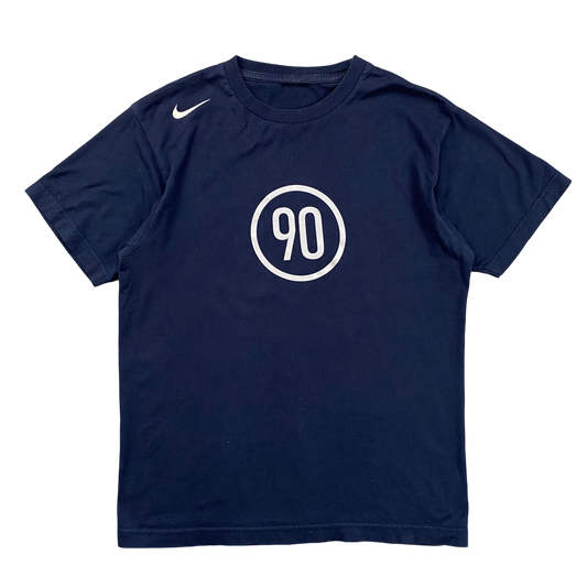 NIKE TOTAL 90 NAVY/SILVER TEE (S)