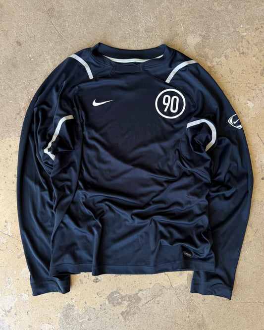 2006 Nike Total90 Navy Taped Longsleeve (S/M)