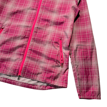 2011 NIKE PLAID PINK NYLON JACKET (S)