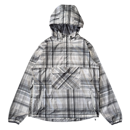 2011 NIKE GREYSCALE PLAID PULLOVER JACKET