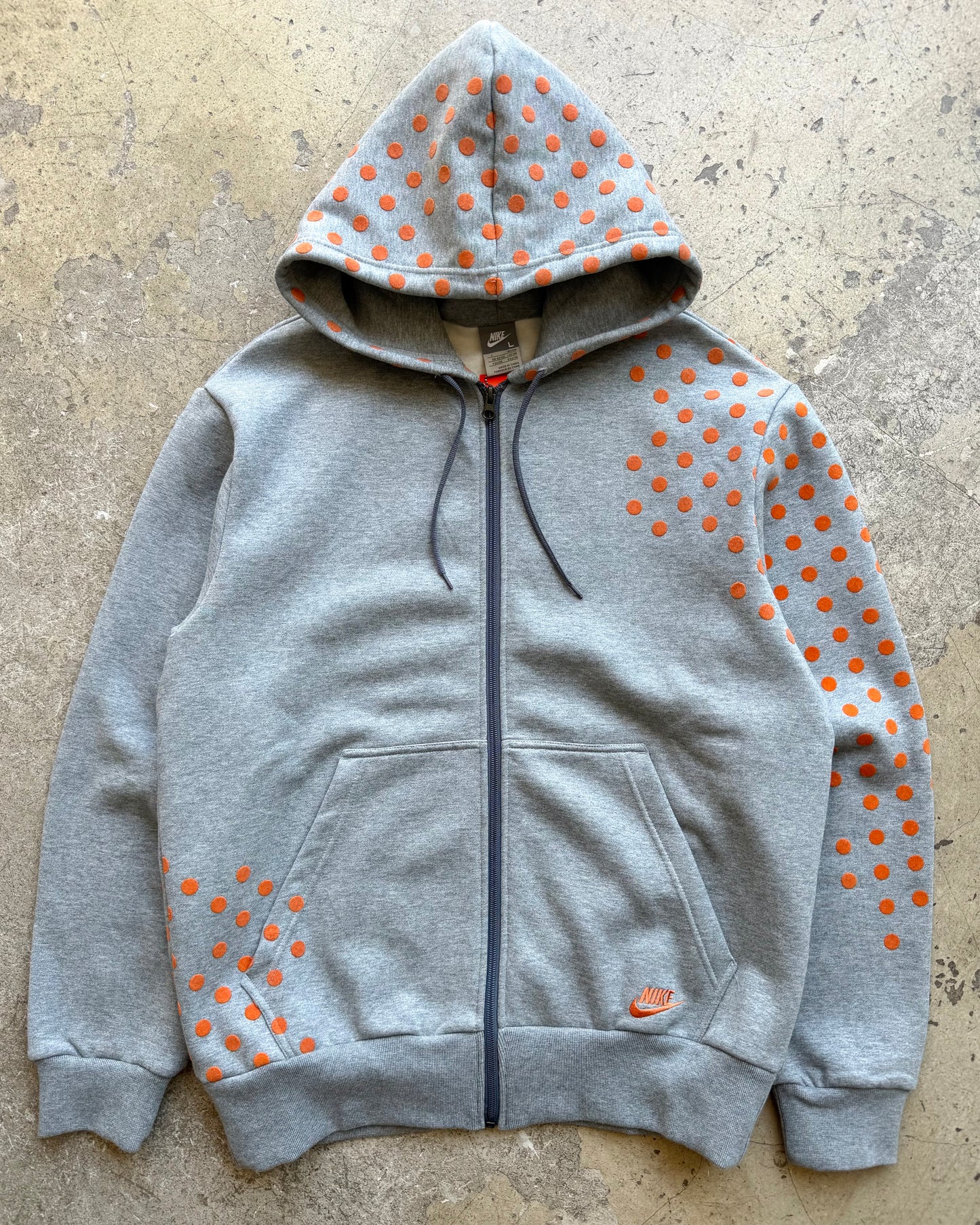 Nike pink plaid + Nike orange felt