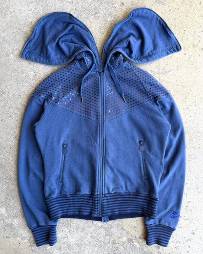 2009 Nike ‘Reverse Zip’ Navy Sequin Hoodie (S)