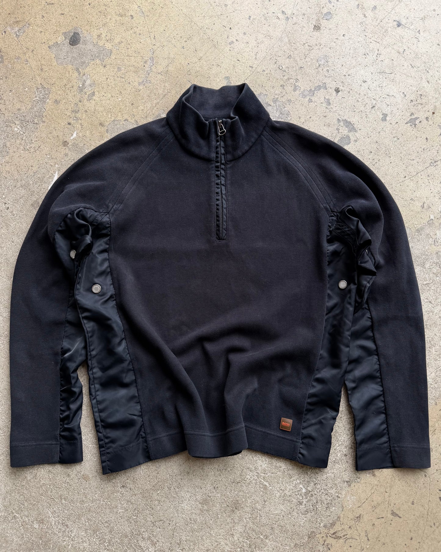 2000’s Hugo Boss Contrast Panel Half-Zip Top (L)