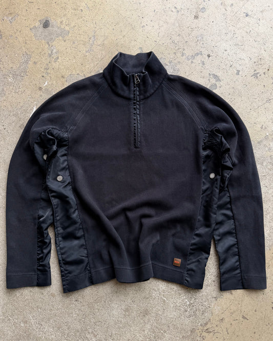 2000’s Hugo Boss Contrast Panel Half-Zip Top (L)