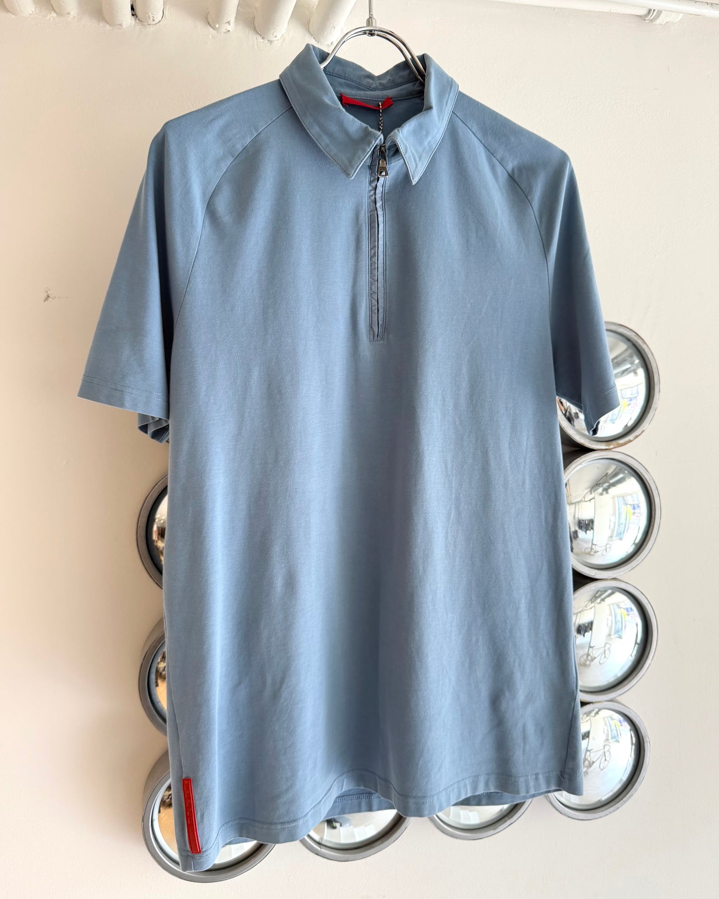 2009 Prada Sport Stash-Pocket Polo Top (M)