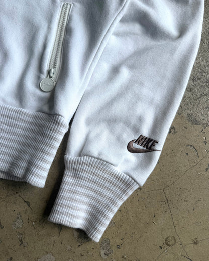 2009 Nike ‘Reverse Zip’ White Sequin Hoodie (S)