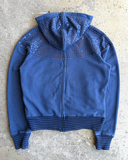 2009 Nike ‘Reverse Zip’ Navy Sequin Hoodie (S)