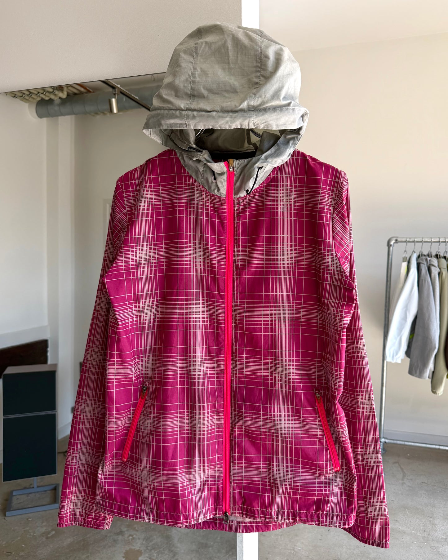 Nike pink plaid + Nike orange felt