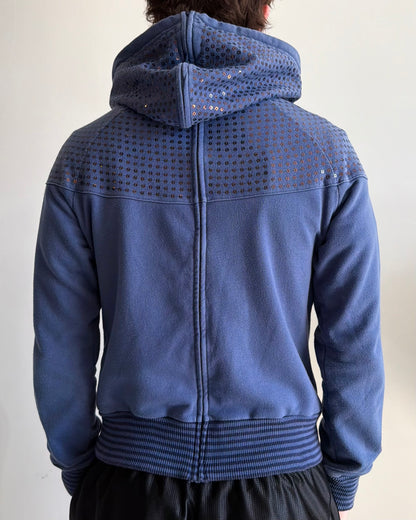 2009 Nike ‘Reverse Zip’ Navy Sequin Hoodie (S)