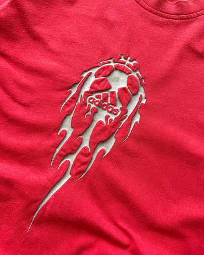 2004 Adidas Embossed Football Graphic Tee (S/M)
