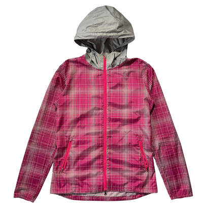 2011 NIKE PLAID PINK NYLON JACKET (S)