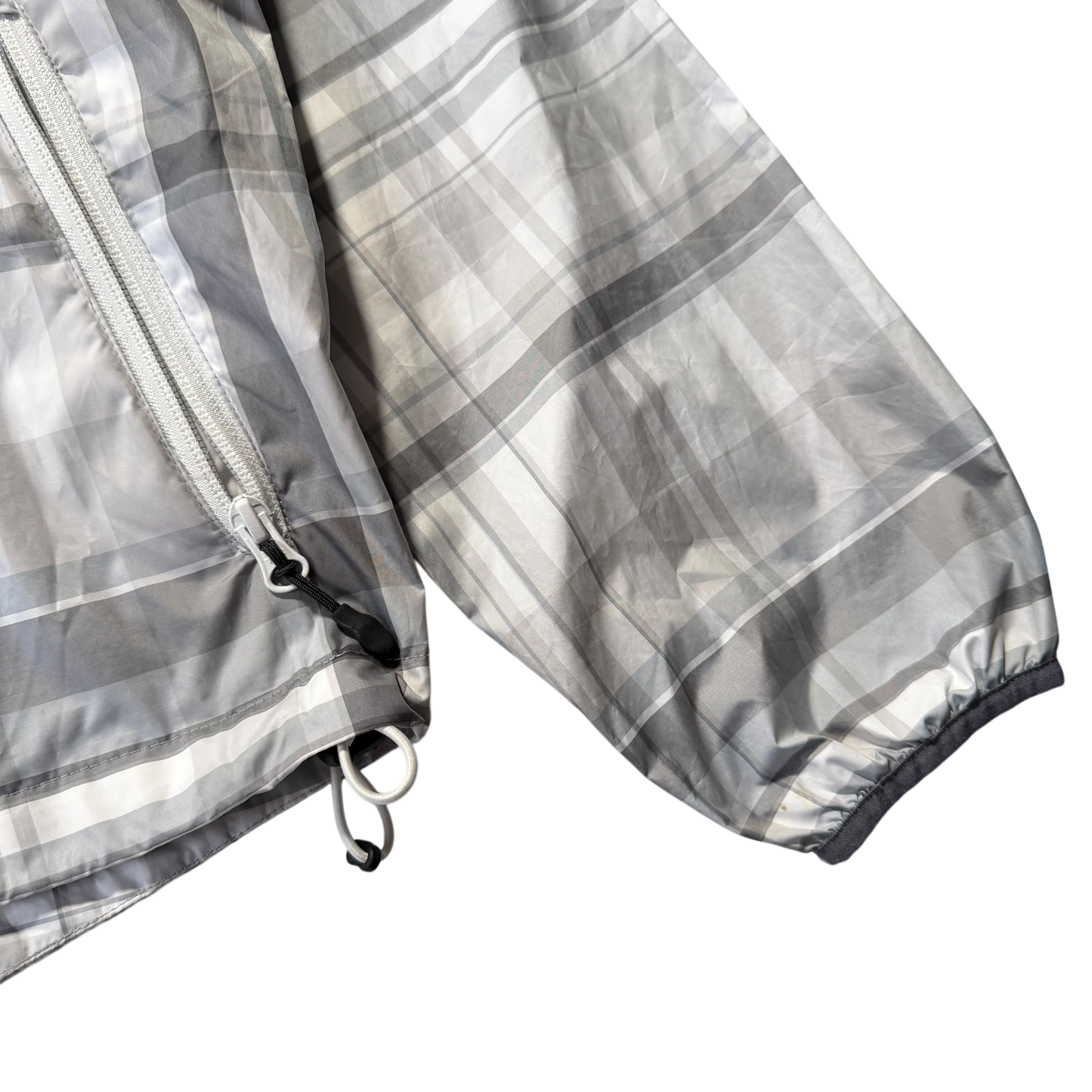 2011 NIKE GREYSCALE PLAID PULLOVER JACKET