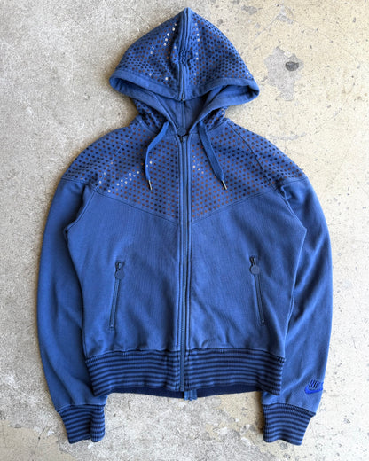 2009 Nike ‘Reverse Zip’ Navy Sequin Hoodie (S)