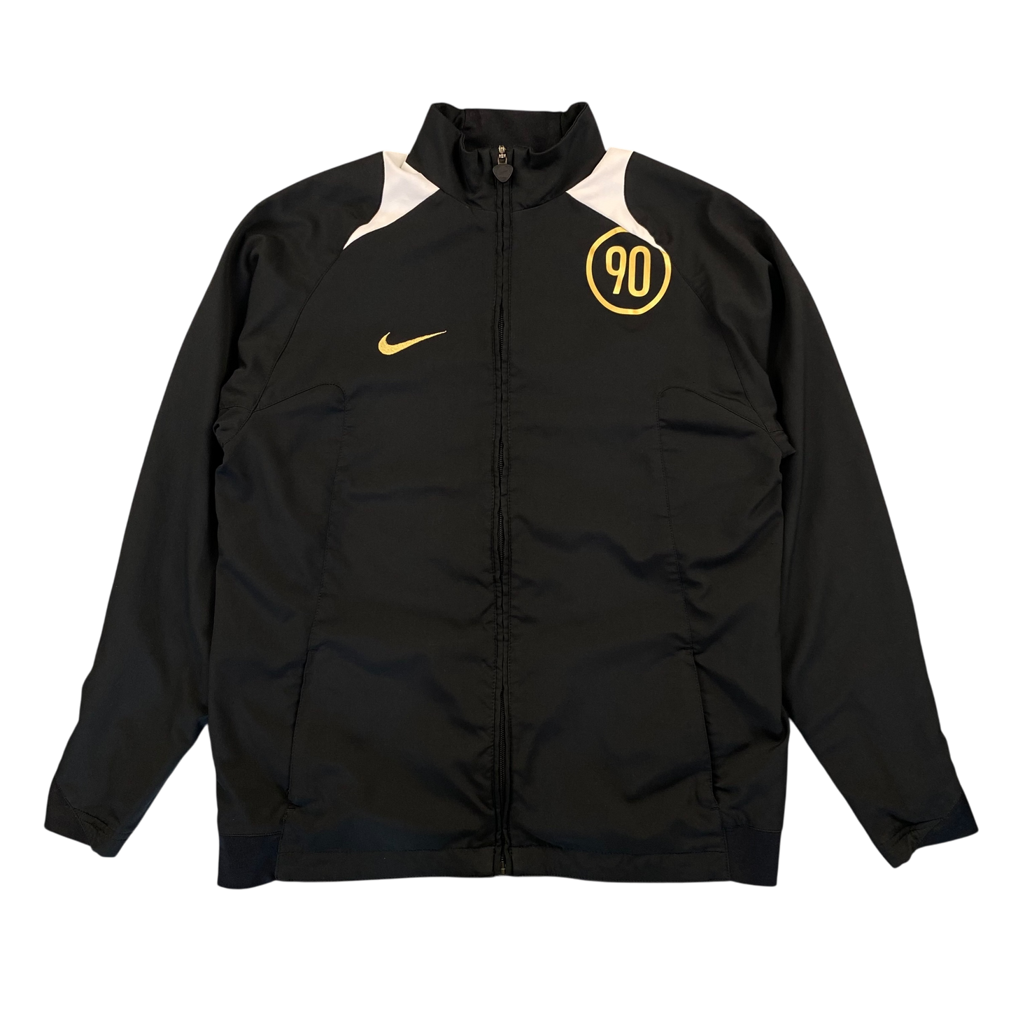 2005 NIKE TOTAL 90 BLACK/GOLD TRACK JACKET (FITS S)