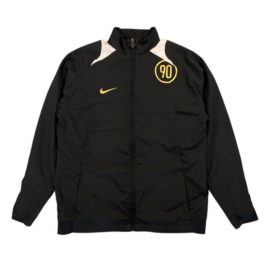 2005 NIKE TOTAL 90 BLACK/GOLD TRACK JACKET (FITS S)