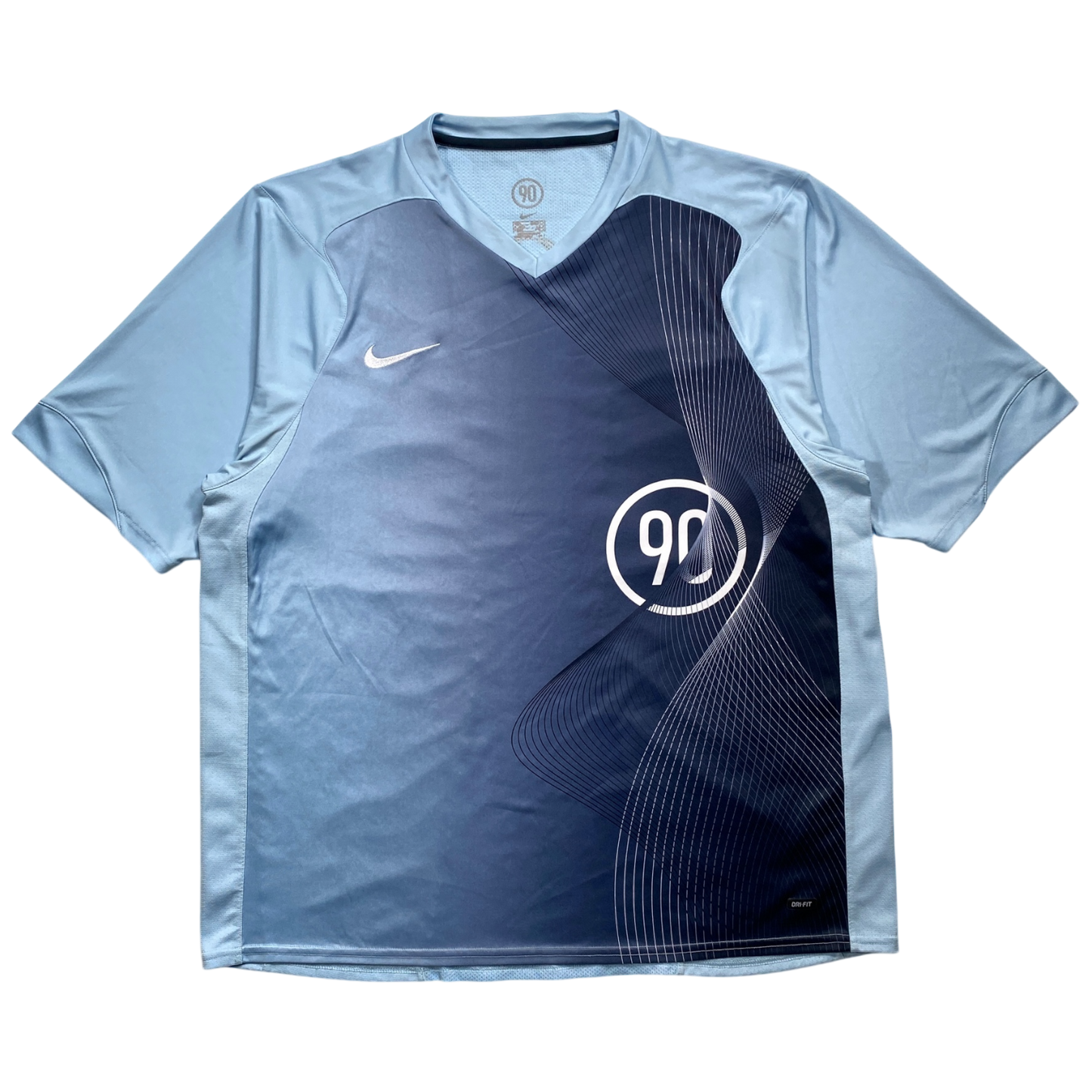 2006 NIKE TOTAL 90 SPIRO TEE BABY BLUE (L)