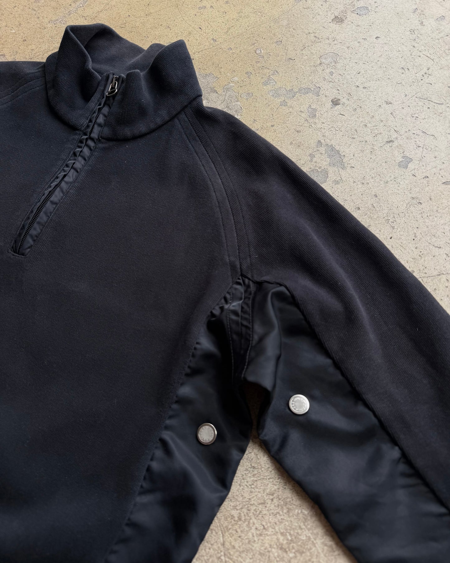 2000’s Hugo Boss Contrast Panel Half-Zip Top (L)