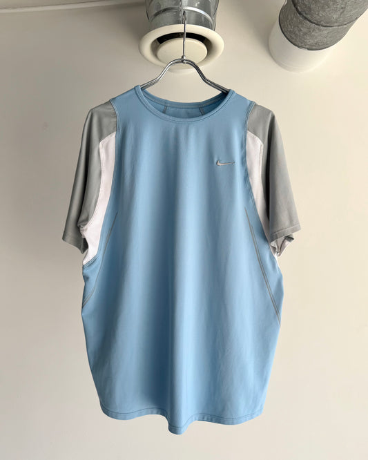 2004 Nike Baby Blue Panelled Tee (L)