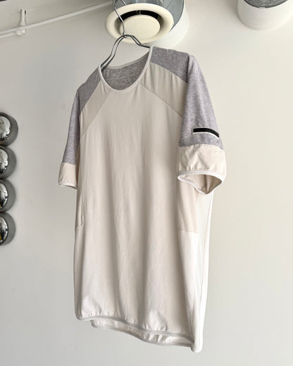 Prada Black-Tab Panelled Sports Tee (L)