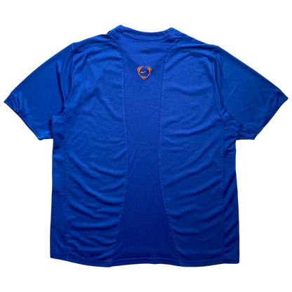 2006 NIKE TOTAL 90 SPIRO TEE ROYAL/ORANGE (L)