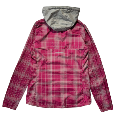 2011 NIKE PLAID PINK NYLON JACKET (S)