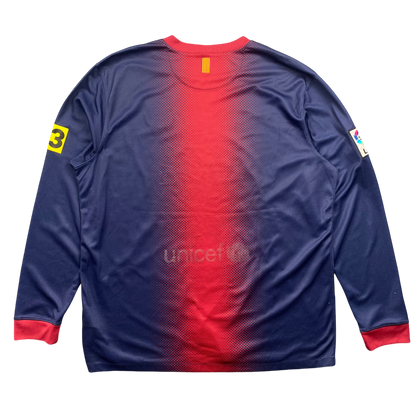 2012/13 BARCELONA HOME GRADIENT LONGSLEEVE TOP (XL)