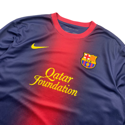 2012/13 BARCELONA HOME GRADIENT LONGSLEEVE TOP (XL)