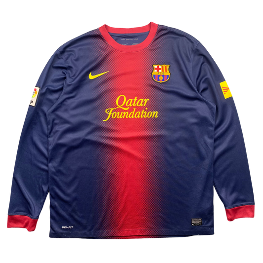 2012/13 BARCELONA HOME GRADIENT LONGSLEEVE TOP (XL)