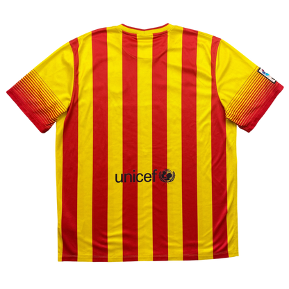 2014 BARCELONA NIKE STRIPED FOURTH TOP (XL)